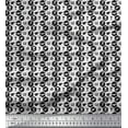 thumbnail image 1 of Soimoi Black Poly Georgette Fabric Airplane,Trophy & Geometric Symbol Decor Fabric Printed Yard 52 Inch Wide, 1 of 3