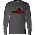 thumbnail image 3 of Inktastic Merry Christmas Buffalo Plaid Cross with Snowflakes Long Sleeve T-Shirt, 3 of 5