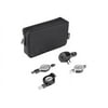 Belkin Travel Connectivity Kit - USB cable with AC & car charge adapters - retractable - black
