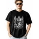 thumbnail image 2 of Camisetas de manga corta con estampado floral de calavera abstracta para hombre, camisetas de cuello redondo, 2 of 8