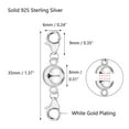 thumbnail image 4 of Alexcraft Magnetic Necklace Clasps and Closures with Lobster Clasp,14K Gold Plated and Silver Magnetic Jewelry Clasps for Necklaces Extender Magnetic Clasp Bracelet Closures Jewelry Making, 4 of 9