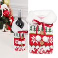 thumbnail image 1 of Bolsas de Navidad, cubierta de botella roja, cubierta de polvo de botella, bolsa de botella de Navidad para mesa decoración de cena de Navid Árbol de Navidad perfecl Tapa de botella de vino, 1 of 8
