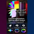 thumbnail image 4 of Graflsoa ME6P Black RGB USB Microphone with Cardioid Pickup, Adjustable Volume, Mute, Plug & Play, Monitoring for Video Calls, Singing, Mobile Streaming, 4 of 6
