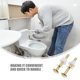 thumbnail image 3 of Raindrops 2Ud Accesorios Para Asiento De Inodoro Con Tornillos Metálicos Resistente Para Uso Doméstico, 3 of 8