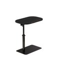 thumbnail image 1 of YUSAZENS Table d'Appoint en Forme de C Rotative à 360° Hauteur Réglable avec Fentes pour Canapé Lit Noir, 1 of 8