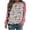 Pink christmas sweatshirt, variant on pimelu Christmas Sweater Women Christmas Sweatshirt Fashion Xmas Graphics Color Patchwork Long Sleeve Tops Ladies Loose Round Neck Pullover Shirts Blouse