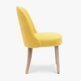 thumbnail image 5 of WestinTrends Genevieve Mid-Century Modern Curveback Boucle Dining chair set, Mustard, 5 of 12