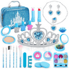 Dreamon Kids Makeup Sets for Girls Age 4-8 Year Old, 26PCS Washable Frozen Makeup Kit,Gifts for Kids
