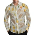 thumbnail image 2 of Awdenio Shirts for Men Funky Button Tropical Beach Casual Shirt, Floral Mens Long Sleeve Shirts, 2 of 8