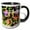 Black/White, variant on 3drose, Christmas Fish N Holiday Wishes, 11oz Two-tone Green Mug
