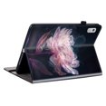thumbnail image 4 of Dteck Case for Lenovo Tab M9 2024/2023 (TB-310FU), Leather Folio Cover with Card Slots, Multi-Angle Viewing Stand,Purple Peony, 4 of 4