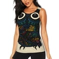 thumbnail image 2 of Picia Owl with Mandala Pattern Women's Workout Tank Top,Breathable Activewear,Slim Fit Athletic Top,Versatile Workout Moisture-wicking top-XX-Large, 2 of 9