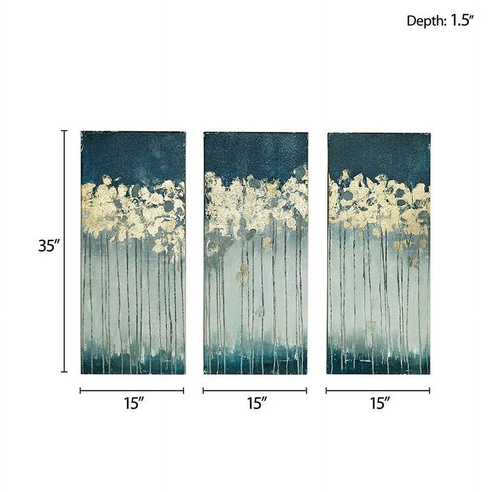 速達発送★Madison Park★Blue Midst Forestキャンバス3枚セット Madison Park Dewy Forest 3 Pieces Canvas:15