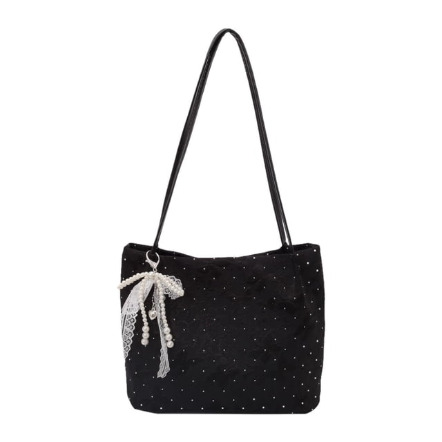 Bolso tote para mujer, bolso clásico y a la moda para fiestas, viajes, negocios y ocio. Negro