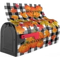 thumbnail image 3 of Fall Mailbox Covers Magnetic Autumn Mailbox Covers Pumpkins Maple Leaf Thanksgiving Magnetic Mailbox Wraps Standard Size 18" X 21" Garden Mailboxs Decorations for Outside, 3 of 6