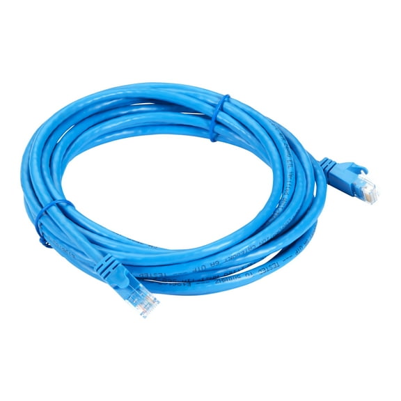 Black Box GigaTrue - Patch cable - RJ-45 (M) to RJ-45 (M) - 14 ft - UTP - CAT 6a - booted, snagless, stranded - blue