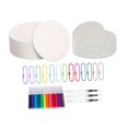 thumbnail image 4 of Kit de pintura con textura de espuma, kit de dibujo y manualidades, suministros para manualidades, adornos portátiles, diversión con marcadores de, 4 of 8