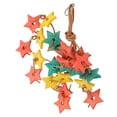 thumbnail image 4 of Wood Star Chewing Toy, Reducing Boredom Physical Activity Bite Resistant Attractive Bird Wood Star Toy  For Budgies For Bird Exercise For Lovebird Wood Color,Colorful, 4 of 8