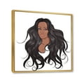 thumbnail image 3 of Designart 'Portrait Of Afro American Woman XV' Modern Framed Canvas Wall Art Print, 3 of 5