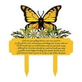 thumbnail image 1 of Placa conmemorativa para tumba, acrílica, resistente al agua, para decoración de cementerio, con forma de , para patio, funeral y exterior. Amarillo, 1 of 8