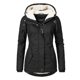 thumbnail image 3 of ZHAOCHENG Abrigo de invierno con capucha, cálido e impermeable, de algodón grueso y forrado con vellón para mujer, 3 of 5
