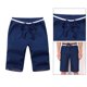 thumbnail image 4 of Pantalones cortos transpirables de verano con cordón de para hombre Azul XXL Zulema Pantalones de playa, 4 of 8