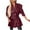 Wine-07, variant on Women Faux Leather Trendy Jackets Lapel Collar Double Breasted Casual Coat Blazer Tops