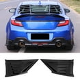 thumbnail image 2 of IKON MOTORSPORTS Rear Aprons, Compatible with 2022-2024 Subaru BRZ & Toyota GR86, JDM Style PP Polypropylene Rear Bumper Lip Lower Side Spat Valance Winglet Canard Protector 2PCS, 2 of 8