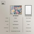 thumbnail image 6 of Pastel Riot Modern Boho Vibes Set Shadowbox Floral Abstracts by Art Remedy, Blonde Frame, 30 x 24, 6 of 6