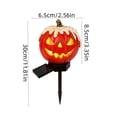 thumbnail image 3 of 1Pack Solar Jack O Lantern Stake String Lights - Orange Halloween Pathway Decor for Outdoor Halloween Yard Display, 3 of 7