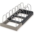 thumbnail image 1 of Organizador de tapas de ollas, soporte para tapas de ollas, rejilla de alambre para almacenar utensilios de cocina, organizador de almacenamiento de platos de cocina y perchero para ropa JM, 1 of 5