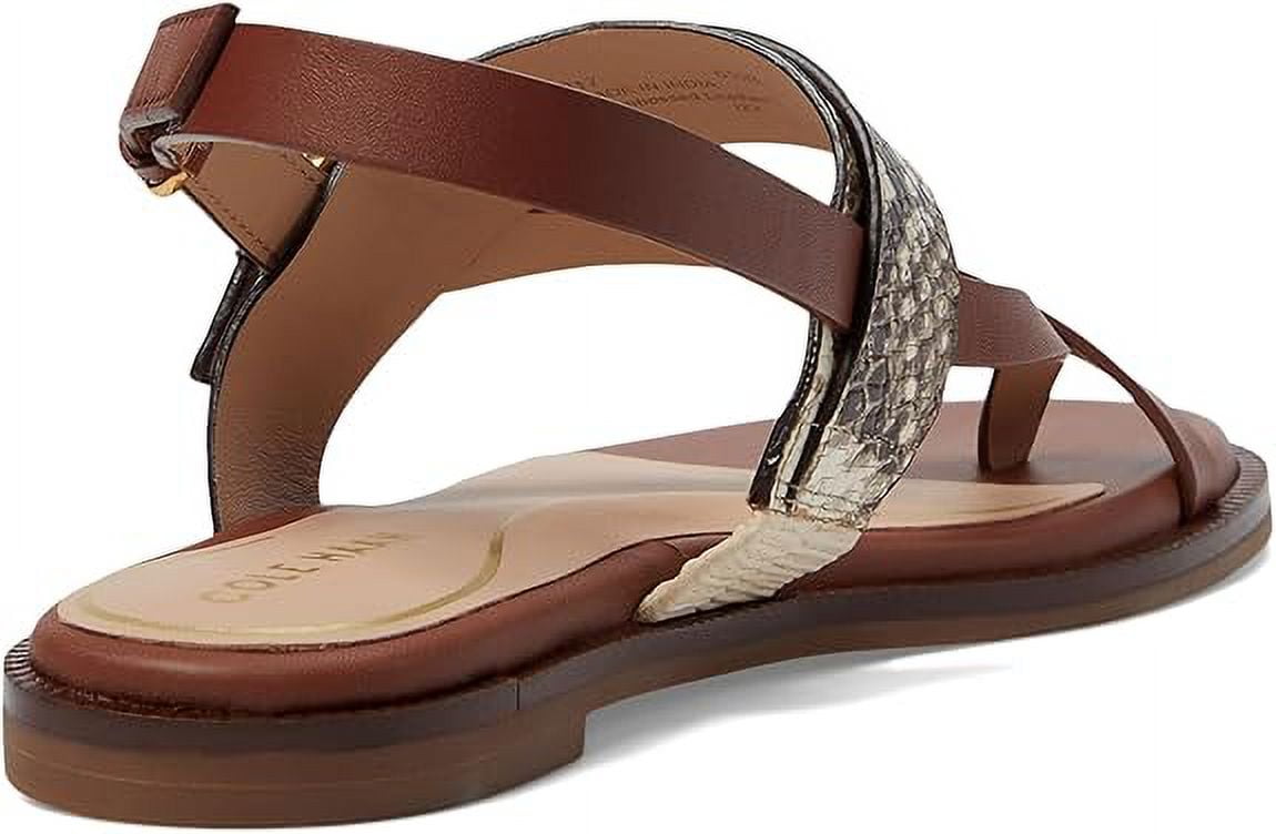 Cole Haan Anica Lux Buckle Sandollar Snake Print Leather
