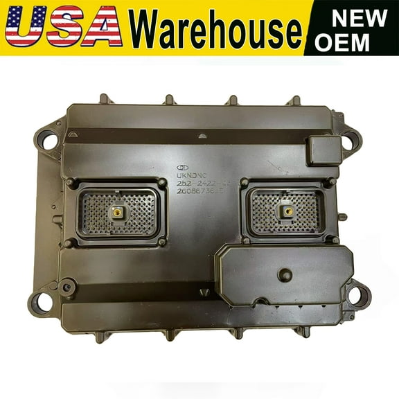 USA Warehouse 252-2422 ECU ECM Engine Control Unit Module - Direct Replacement for CAT AP-600D, AP-655D, 966H CX28, CX31, CX35 - 12-Month Warranty