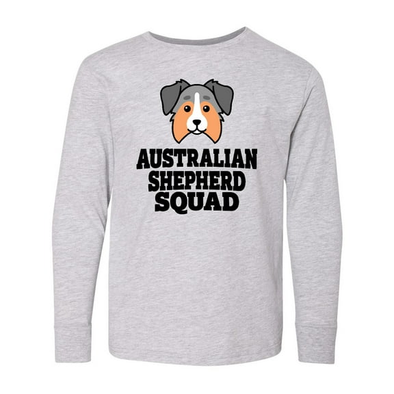 Inktastic Dog Australian Shepherd Squad Long Sleeve Youth T-Shirt