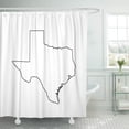 thumbnail image 1 of ABPHQTO Cortina de ducha de poliéster con diseño de mapa del estado de U, Texas, Estados Unidos, 152x180 cm, 1 of 2