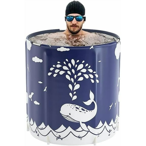 Foldable Bathtub Portable Soaking Bath Tub,Eco-Friendly Bathing Tub for Shower Stall