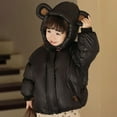 thumbnail image 5 of KAUOD Baby Boys Hooded down Jackets Thick Warm Windproof Fleece-Lined Puffer Coats with Pockets Toddler Zipper Outwear, 5 of 7