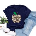 thumbnail image 4 of Gibobby Camisas De Vestir Top de blusas con estampado de y para mujer Camiseta de manga larga de Navidad（Azul marino， XXL), 4 of 4