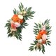 thumbnail image 5 of 2 guirnaldas florales artificiales para arco de boda, decoración floral Naranja, 5 of 9