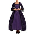 thumbnail image 4 of Drses‌‌ ‌‌‌‌‌‌Women's Ball Gown - Long Sleeve Square Neck Lace Dress with Skirt Support and Necklace for Masquerade Halloween, 4 of 4