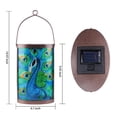 thumbnail image 2 of Peacock Outdoor Solar Lanterns Waterproof , Solar Powered Energy LED Light Lantern Hanging Solar Lights Lanterns Decorative for Garden Yard Pathway, 2 of 10