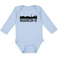 thumbnail image 3 of Inktastic Washington Dc City Skyline Boys or Girls Long Sleeve Baby Bodysuit, 3 of 5