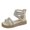Beige, variant on Toddler Little Girls Sandals Breathable Summer Zipper Glitter Rhinestone Open Toe Gladiator Shoes Sandals Fashion Summer Slip on Boots Beige Size 12 Little Kid