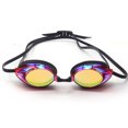 thumbnail image 1 of Gafas de natación para el, antivaho, con lentes anchas, protección UV, puente nasal autoajustable, juntas protectoras para los ojos (4 piezas), 1 of 5