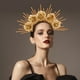 thumbnail image 3 of Diosa Diadema Diosa Flor Broche para el cabello Cosplay Diadema para dama Mujer, 3 of 6