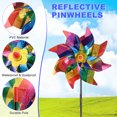 thumbnail image 2 of Uxcell 1-Pack Molinillo de Flores, Molinillos de Césped Brillantes de Plástico Reflectante de 20 Pulgadas para Decoraciones de Fiesta [Colorido], 2 of 7