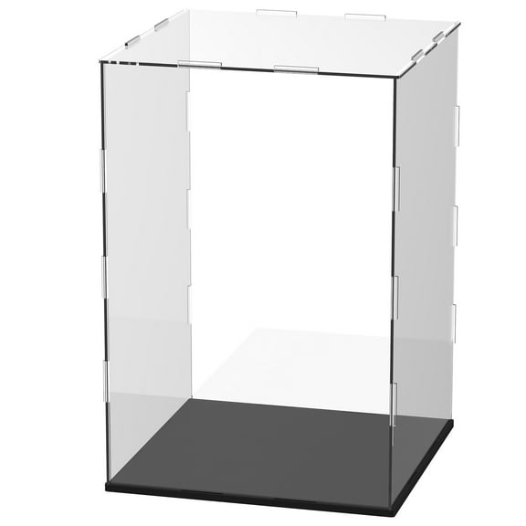 Uxcell Clear Acrylic Display Case, 8 x 8 x 12 Inch Assemble Acrylic Display Box Dustproof for Action Figures/Model/Collectibles/Doll