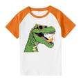 thumbnail image 1 of RXIRUCGD 2025 Vêtements d'Été pour Enfants Tout-Petits Garçons Filles Mode Mignon Col Rond Imprimé Manches Courtes Haut, 1 of 7