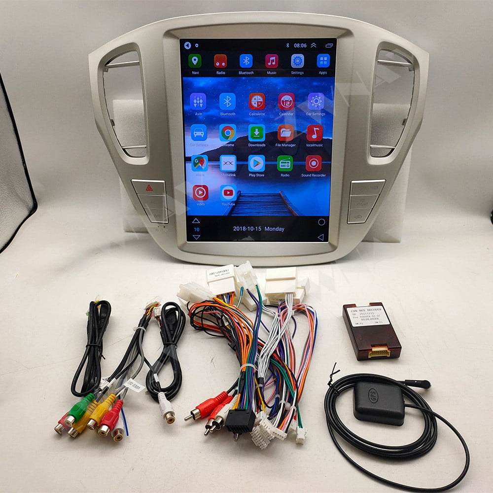 ZWNAV 12.1 inch tesla style car radio for Toyota Highlander 2001