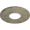 thumbnail image 3 of 29 3/8"OD x 11 5/8"ID x 1 1/8"P Anthony Ceiling Medallion (Fits Canopies up to 11 5/8"), Hand-Painted Castle Stone Crackle, 3 of 6